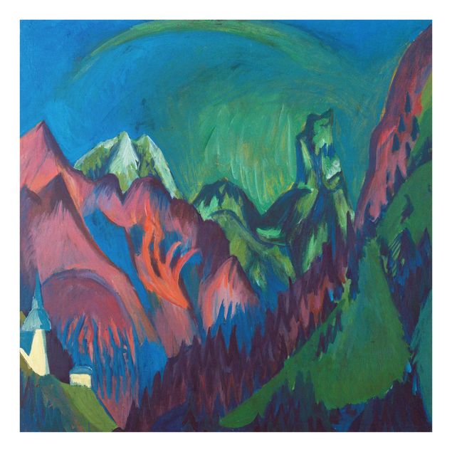 Obrazy na szkle krajobraz Ernst Ludwig Kirchner - wąwóz Zügen koło Monstein