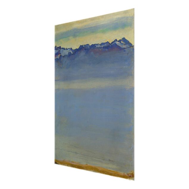 Obrazy do salonu Ferdinand Hodler - Jezioro Genewskie z Alpami