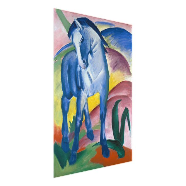 Obrazy na szkle artyści Franz Marc - Niebieski Horse