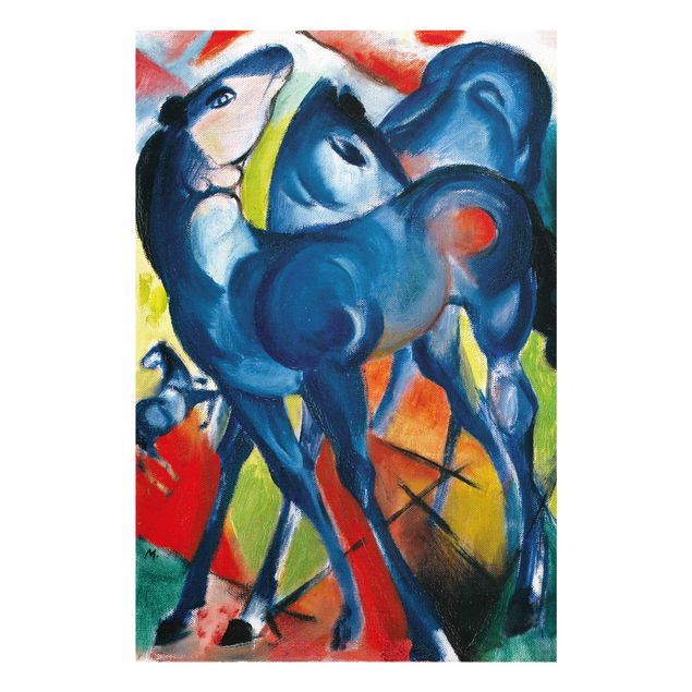 Obrazy na szkle abstrakcja Franz Marc - The Niebieski Foals
