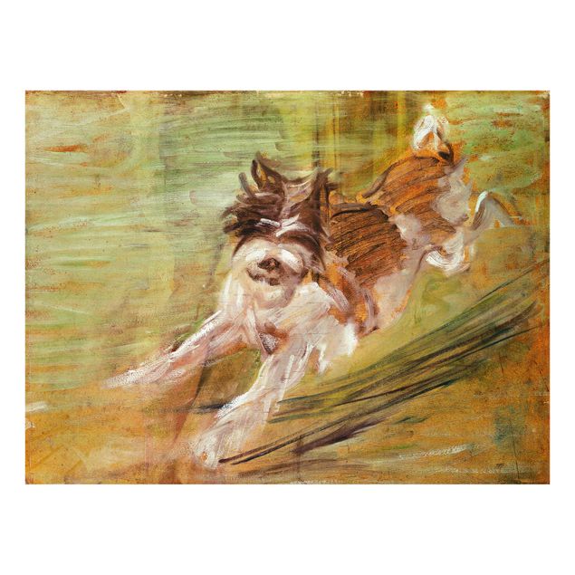 Obrazy na szkle artyści Franz Marc - skaczący pies