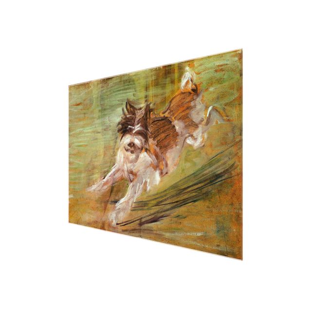 Obrazy na szkle zwierzęta Franz Marc - skaczący pies
