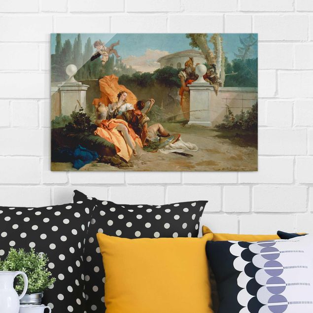 Obrazy na szkle poziomy Giovanni Battista Tiepolo - Rinaldo i Armida
