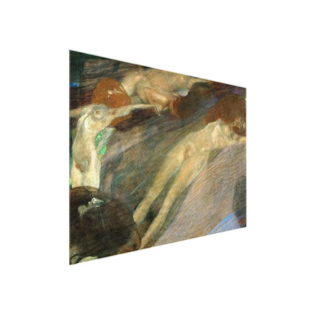 Obrazy na szkle poziomy Gustav Klimt - Płynąca woda