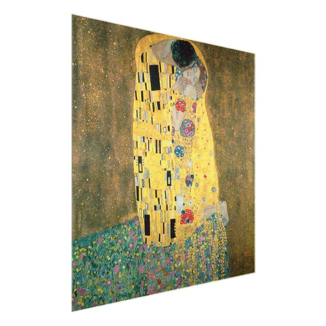 Obrazy na szkle kwadrat Gustav Klimt - Pocałunek