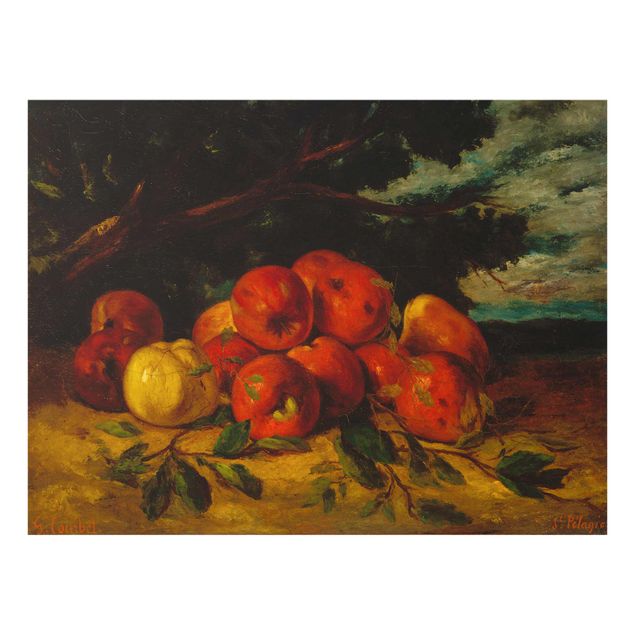 Obrazy martwa natura Gustave Courbet - Martwa natura z jabłkami