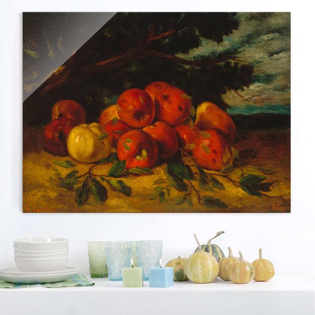 Dekoracja do kuchni Gustave Courbet - Martwa natura z jabłkami