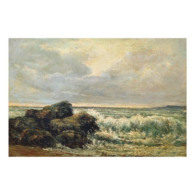 Obrazy na szkle krajobraz Gustave Courbet - Fala