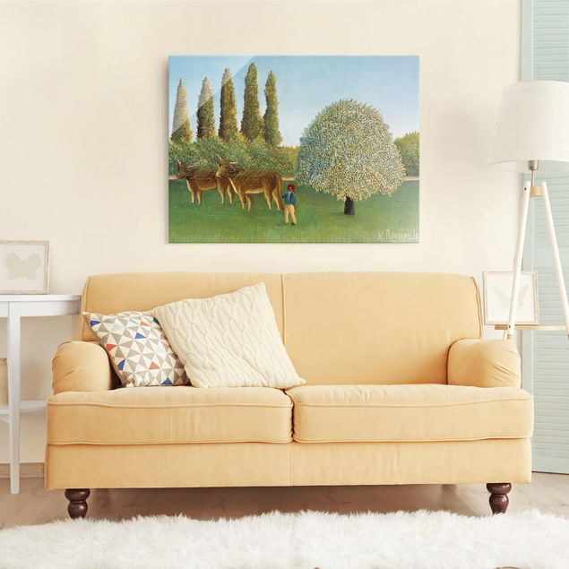 Obrazy na szkle artyści Henri Rousseau - łąka (pastwisko)