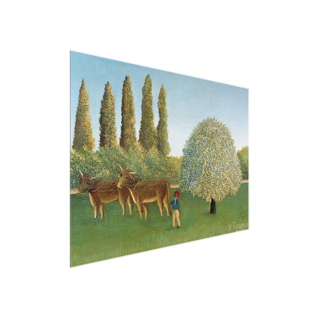 Obrazy na szkle krajobraz Henri Rousseau - łąka (pastwisko)