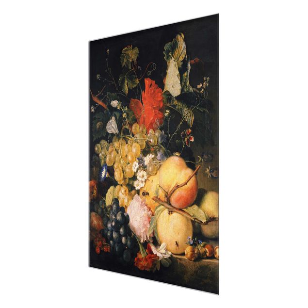 Obrazy artystów Jan van Huysum - Owoce Kwiaty i owady