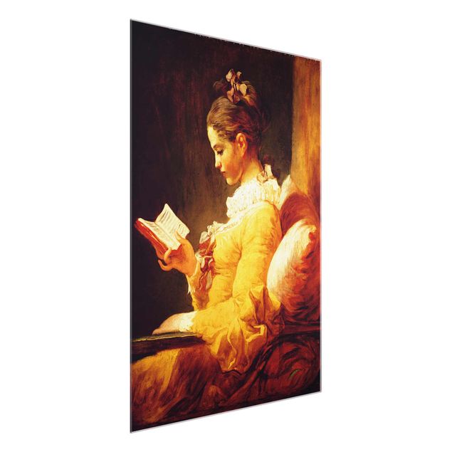 Obrazy do salonu Jean Honoré Fragonard - Czytająca dziewczyna