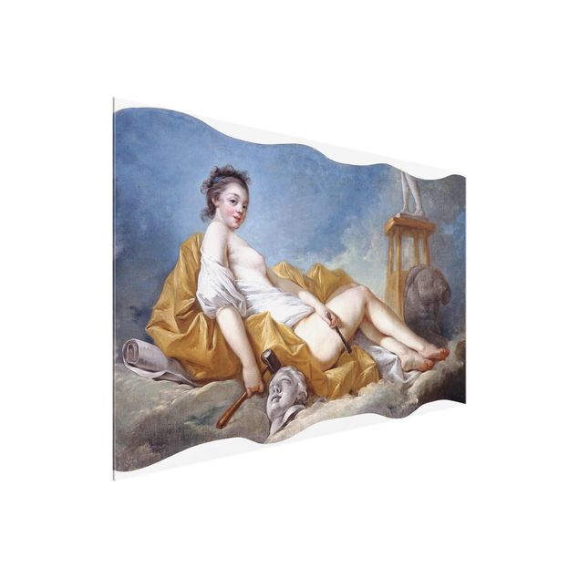 Obrazy na szkle artyści Jean Honoré Fragonard - personifikacja muzyki
