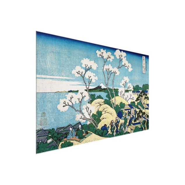 Obrazy na szkle krajobraz Katsushika Hokusai - Fudżi z Gotenyamy