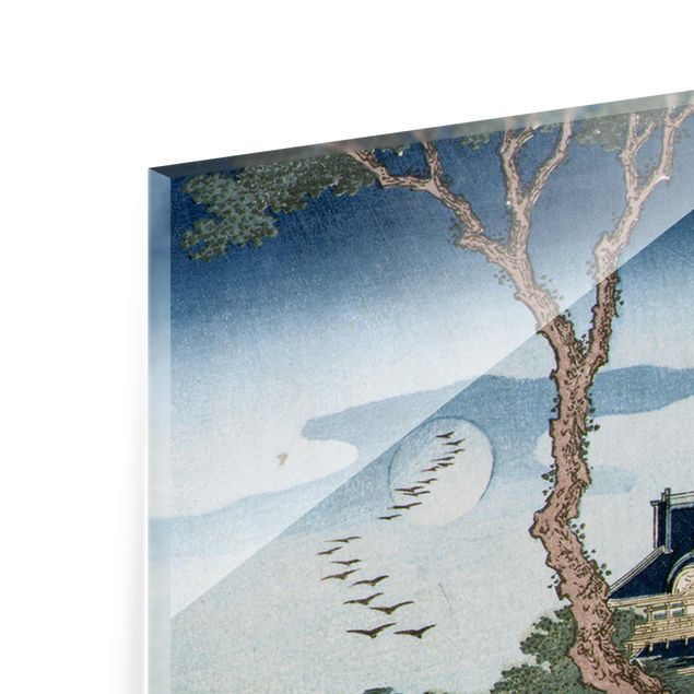 Obrazy na szkle artyści Katsushika Hokusai - Chłopska rodzina bijąca pranie