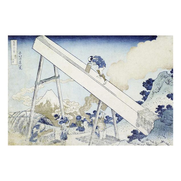 Obrazy na szkle krajobraz Katsushika Hokusai - W górach Totomi