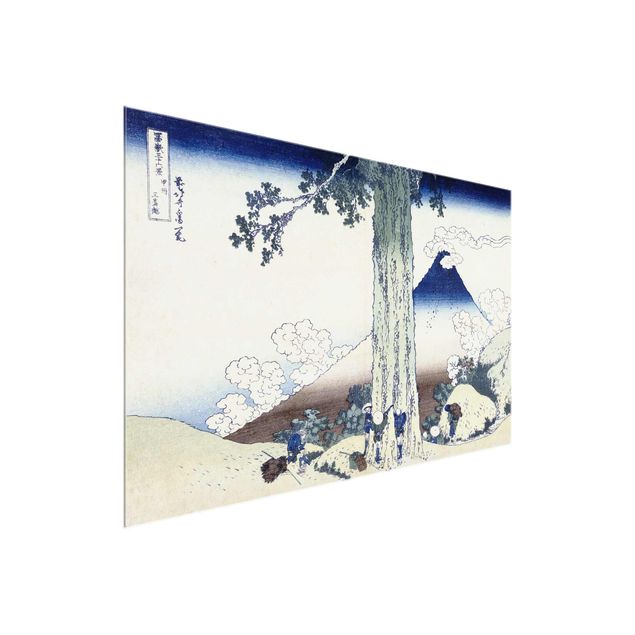 Obrazy na szkle góra Katsushika Hokusai - Przełęcz Mishima w prowincji Kai