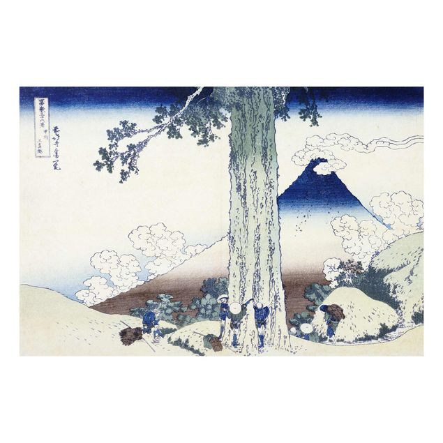 Obrazy na szkle krajobraz Katsushika Hokusai - Przełęcz Mishima w prowincji Kai