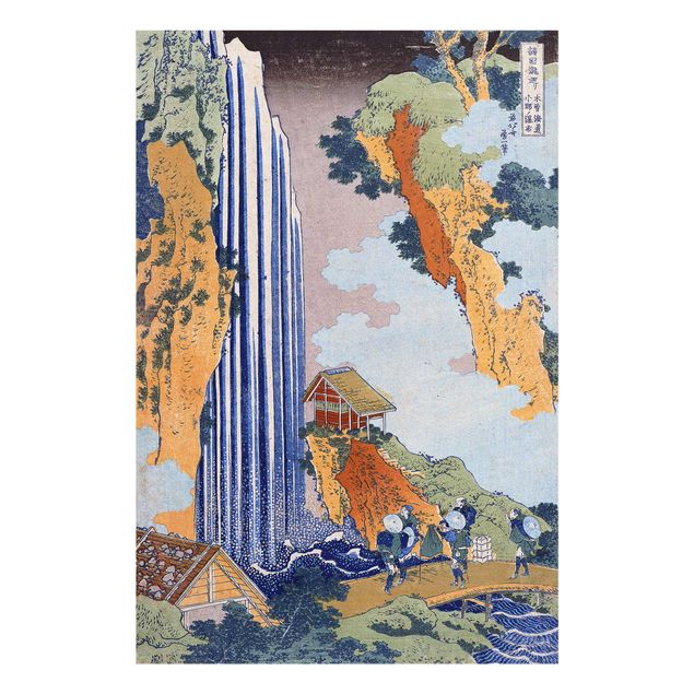 Obrazy na szkle wodospad Katsushika Hokusai - Wodospad Ono
