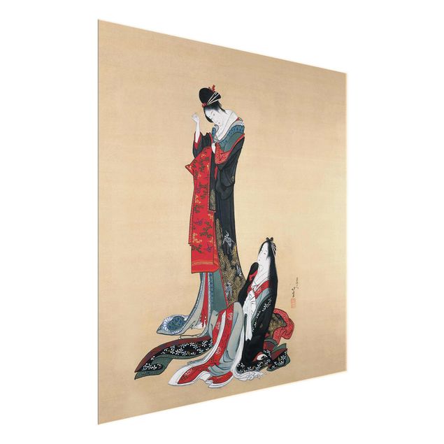 Obrazy do salonu Katsushika Hokusai - Dwie kurtyzany
