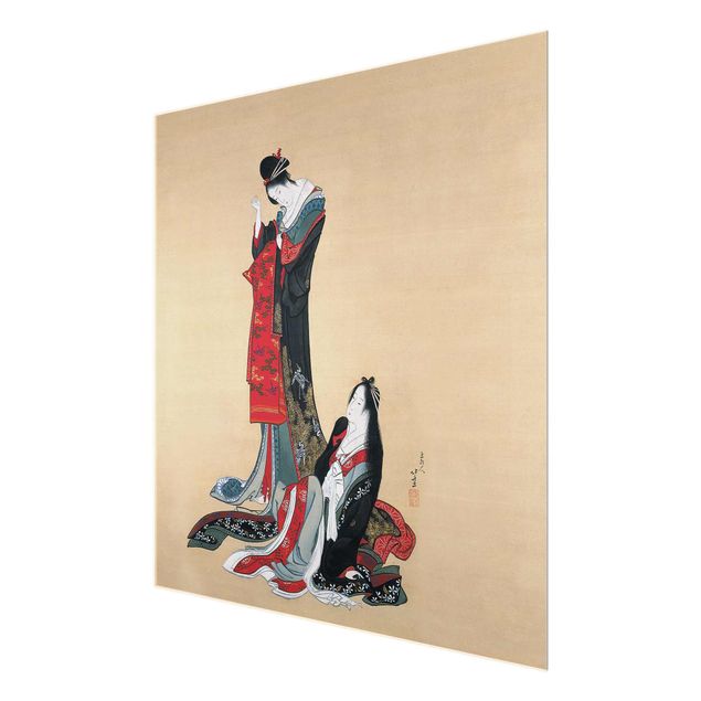 Obrazy portret Katsushika Hokusai - Dwie kurtyzany