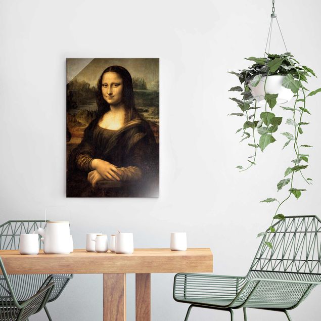 Obrazy na szkle portret Leonardo da Vinci - Mona Lisa