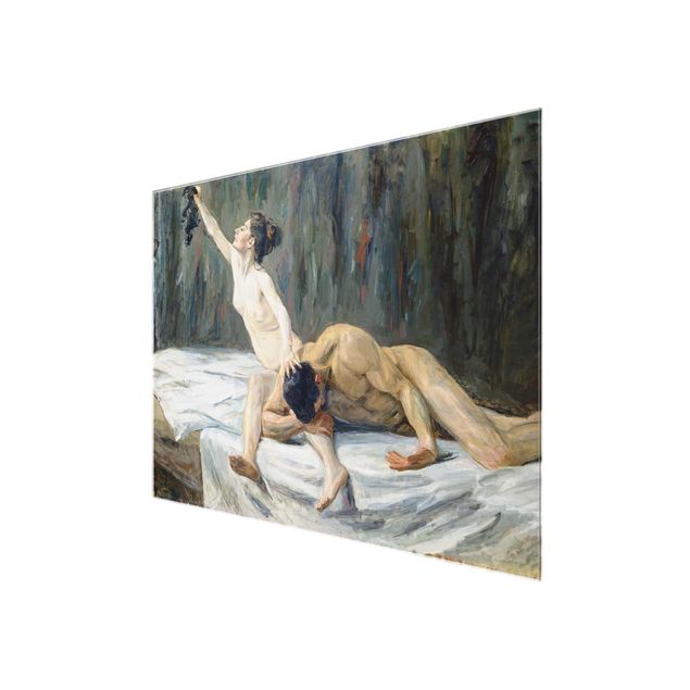 Obrazy na szkle poziomy Max Liebermann - Samson i Delila