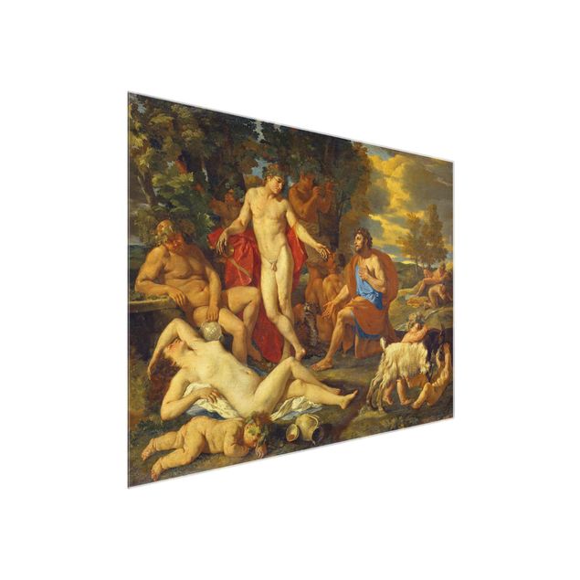 Nowoczesne obrazy do salonu Nicolas Poussin - Midas i Bachus