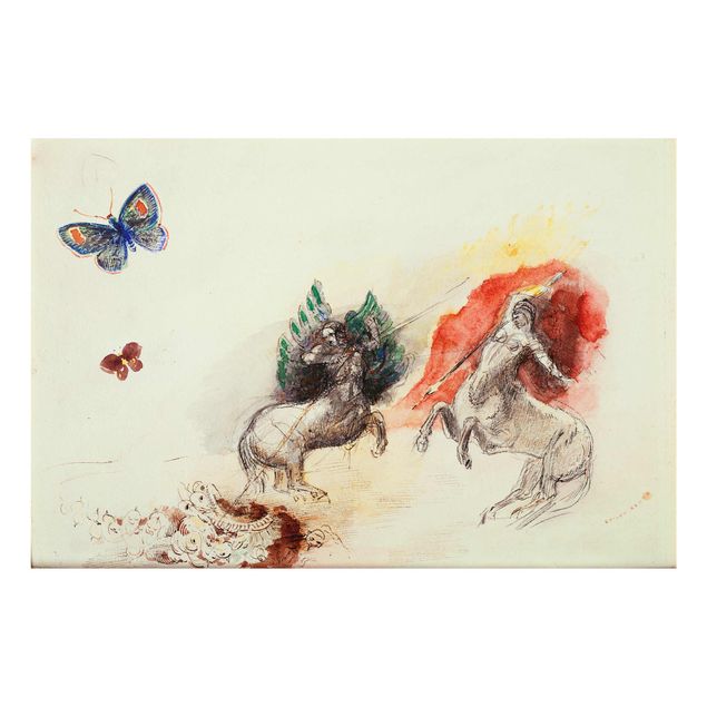 Obrazy do salonu nowoczesne Odilon Redon - Bitwa Centaurów