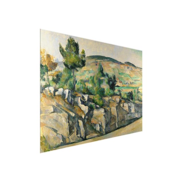 Obrazy na szkle poziomy Paul Cézanne - Pejzaż pagórkowaty