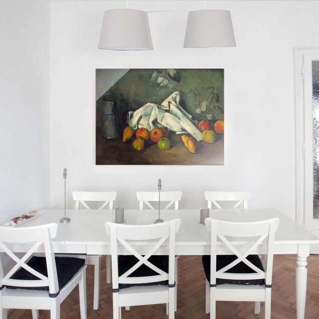 Impresjonizm obrazy Paul Cézanne - Puszka na mleko i jabłka