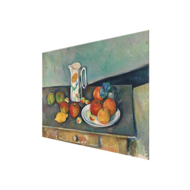 Obrazy na szkle artyści Paul Cézanne - Martwa natura Dzbanek na mleko