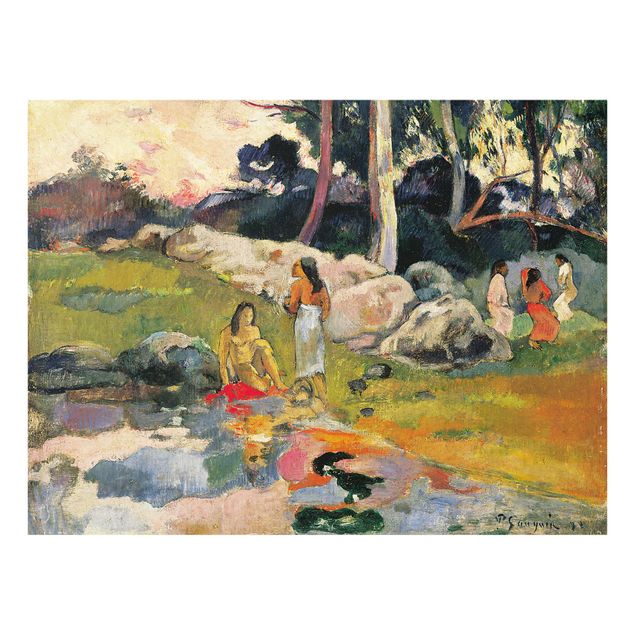 Obrazy na szkle krajobraz Paul Gauguin - brzeg rzeki