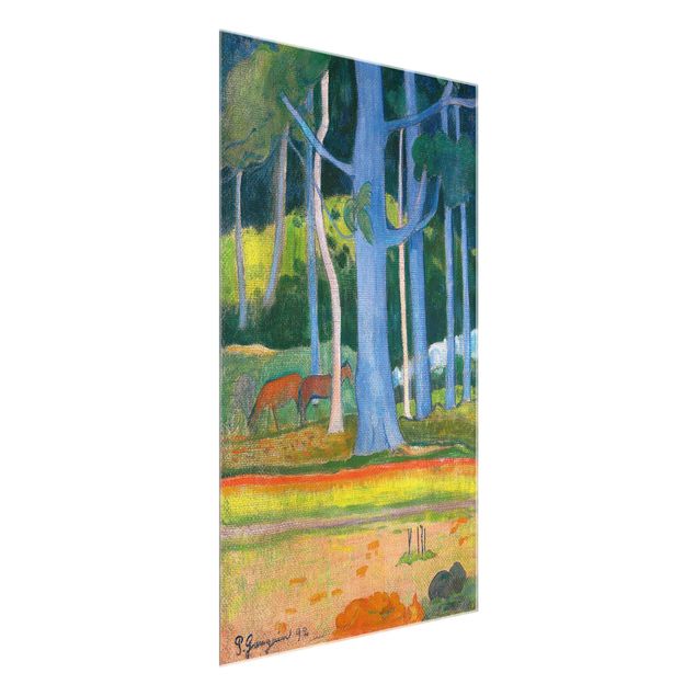 Obrazy na szkle artyści Paul Gauguin - Pejzaż leśny