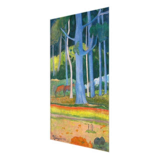 Obrazy do salonu nowoczesne Paul Gauguin - Pejzaż leśny