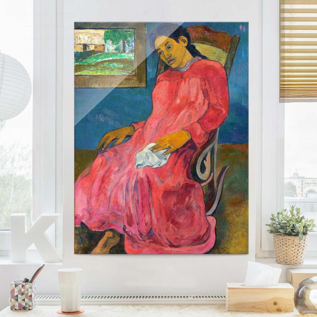 Impresjonizm obrazy Paul Gauguin - Kobieta melancholijna