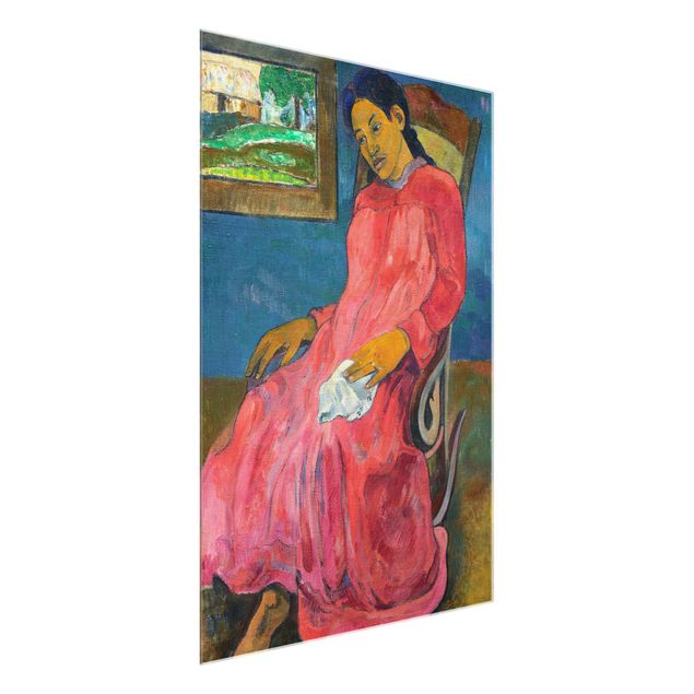 Obrazy na szkle artyści Paul Gauguin - Kobieta melancholijna