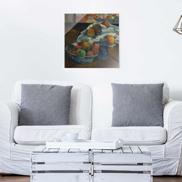 Obrazy na szkle kwadrat Paul Gauguin - Misa na owoce