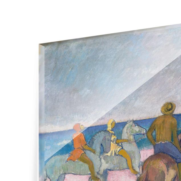Obrazy nowoczesne Paul Gauguin - Jeździec na plaży