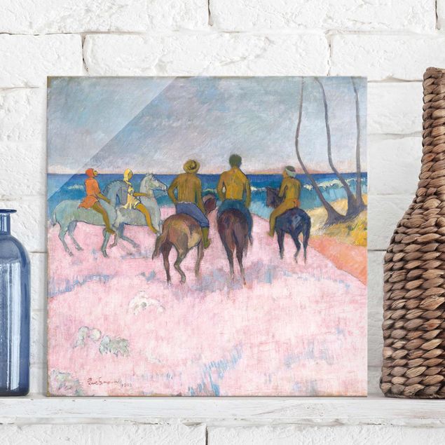 Dekoracja do kuchni Paul Gauguin - Jeździec na plaży