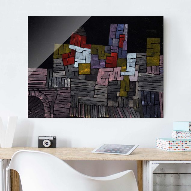 Obrazy na szkle architektura i horyzont Paul Klee - Stara ściana