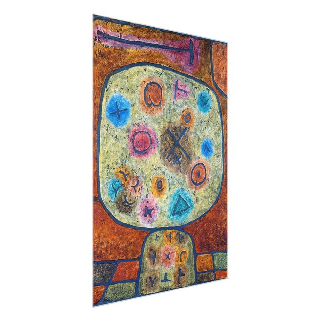 Obrazy na szkle abstrakcja Paul Klee - Kwiaty w kamieniu