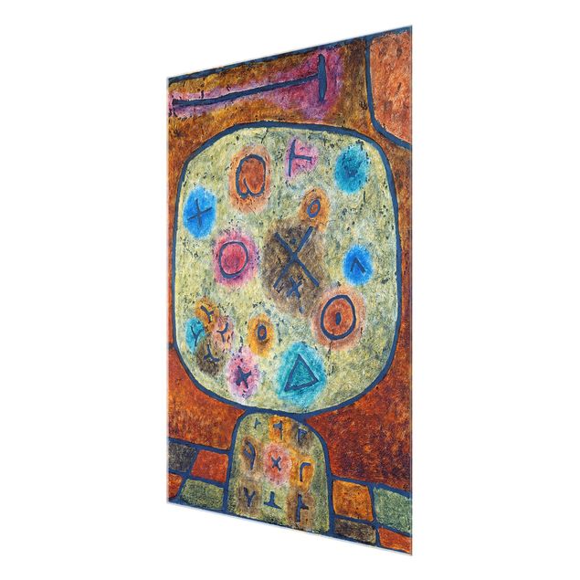 Obrazy na szkle abstrakcja Paul Klee - Kwiaty w kamieniu