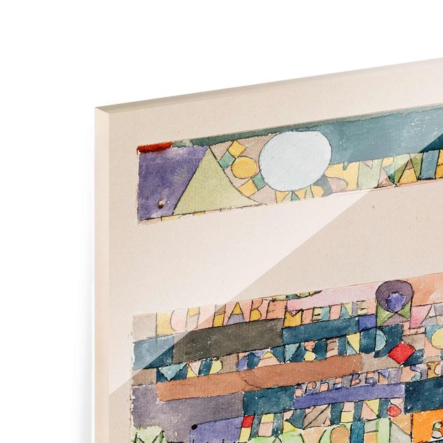 Obrazy na szkle abstrakcja Paul Klee - Księżyc