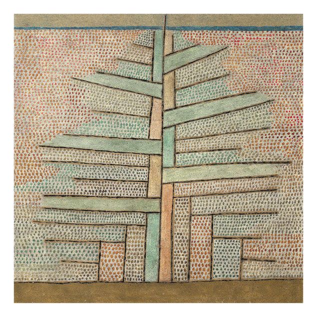 Obrazy na szkle abstrakcja Paul Klee - Drzewo sosnowe