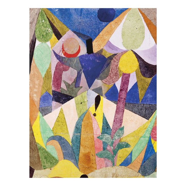 Obrazy na szkle abstrakcja Paul Klee - Łagodny pejzaż tropikalny