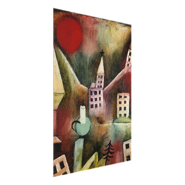 Obrazy na szkle artyści Paul Klee - Zniszczona wioska