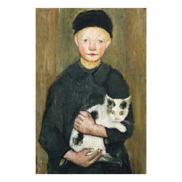 Obrazy koty Paula Modersohn-Becker - Chłopiec z kotem