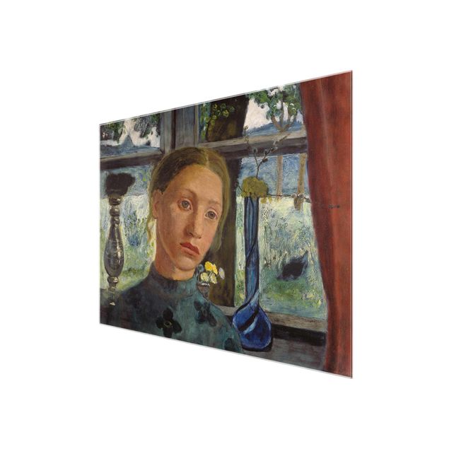 Nowoczesne obrazy Paula Modersohn-Becker - Głowa dziewczynki przed oknem