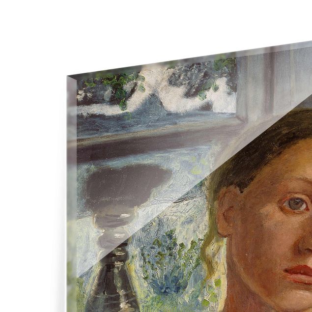 Obrazy portret Paula Modersohn-Becker - Głowa dziewczynki przed oknem